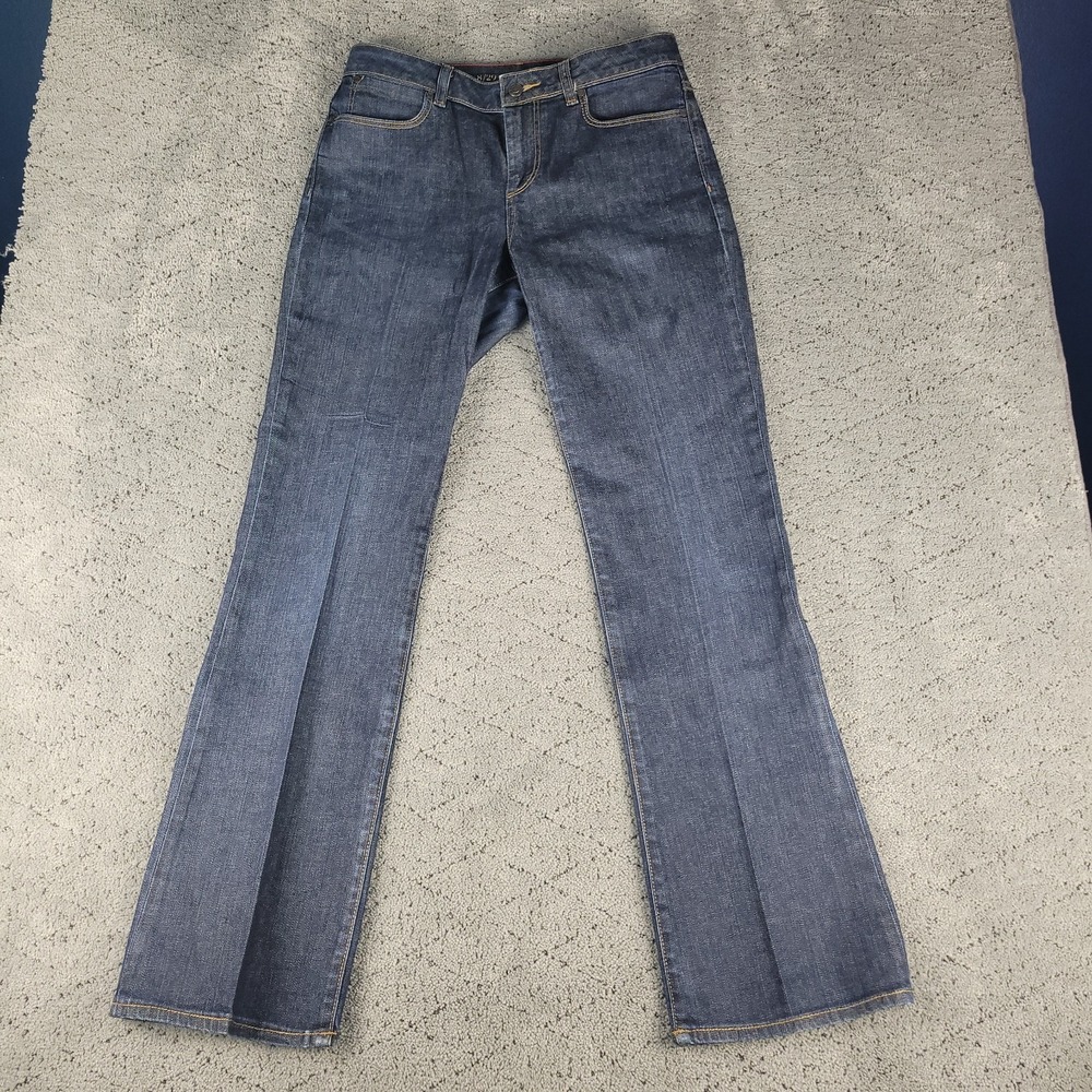 Talbots Jeans Womens 8/29 Blue Heritage Boot Mid Rise Dark Wash Bootcut Stretch